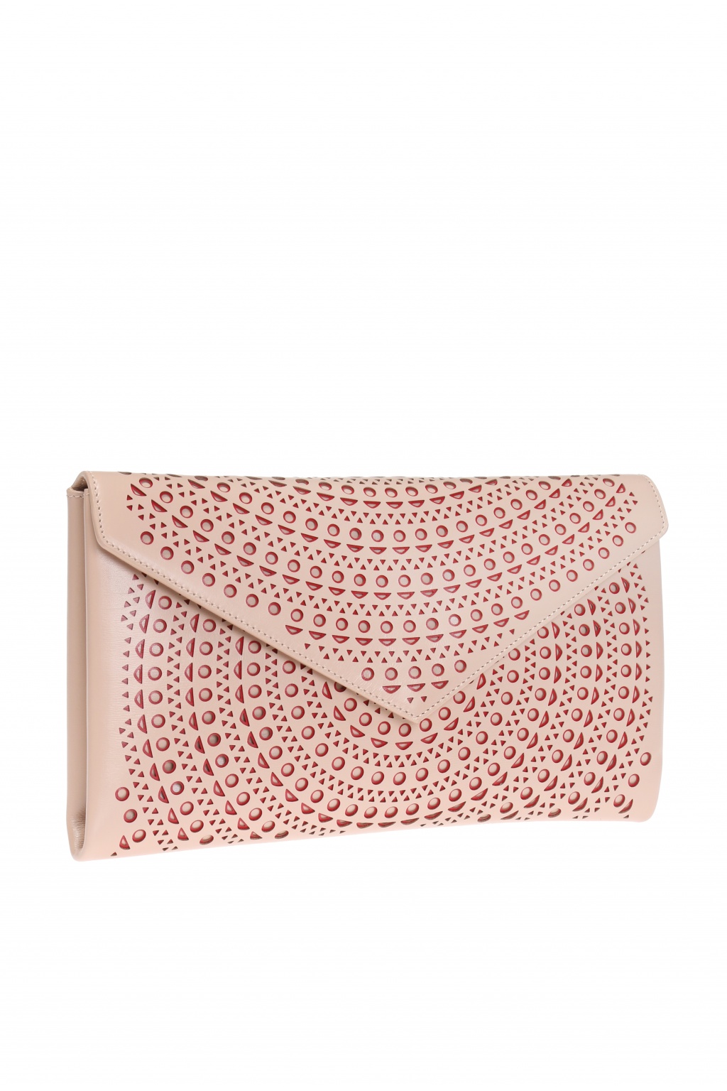 Alaia Perforated clutch